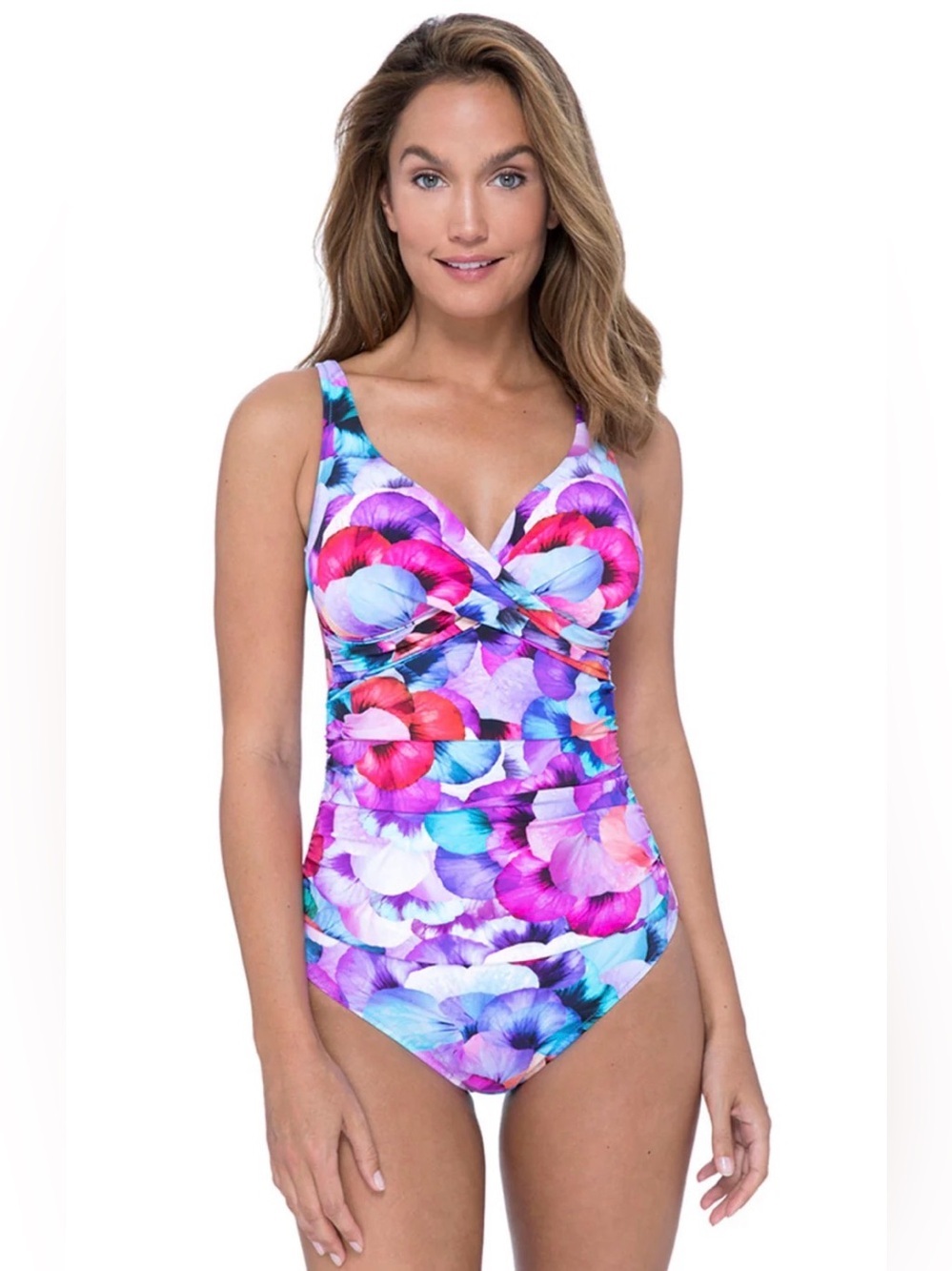 Profile by Gottex "Pocket Full of Posies" One-Piece Swimsuit Sz 6